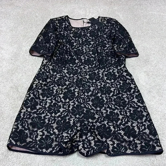 BCBGMAXAZRIA Pants - BCBGMAXAZRIA Romper Haile Women’s Black Short Sleeve Size Medium NWT